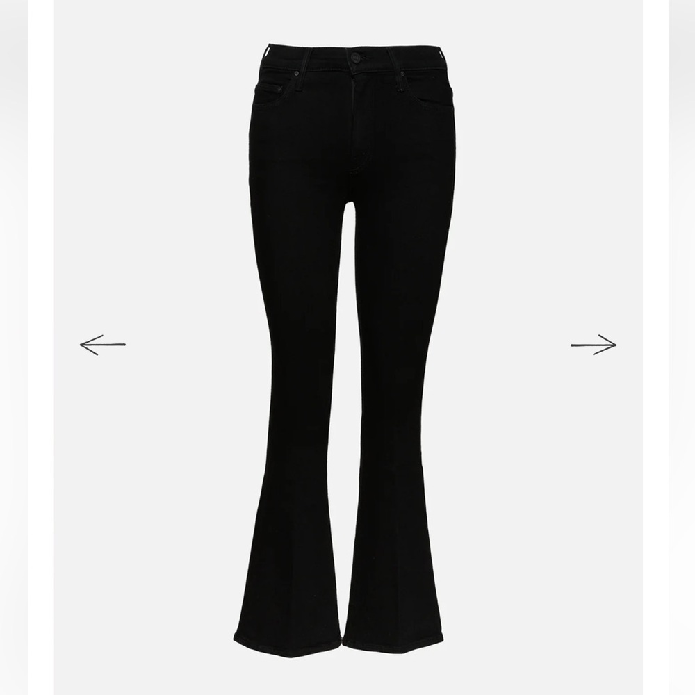 MOTHER Black Boot Cut Jeans
